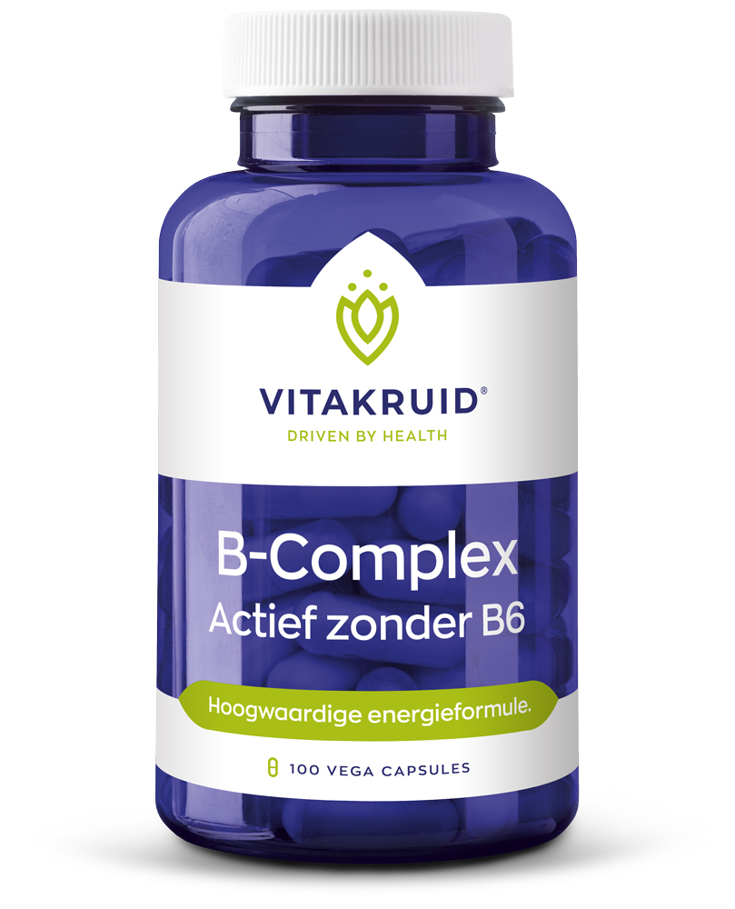 B-Complex Actief zonder B6 - 100 vcaps