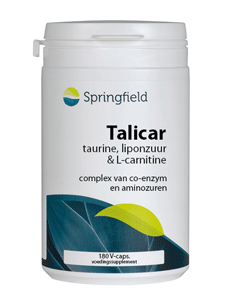 Talicar - Taurine-liponzuur-L-Carnitine - 180 Vegcaps