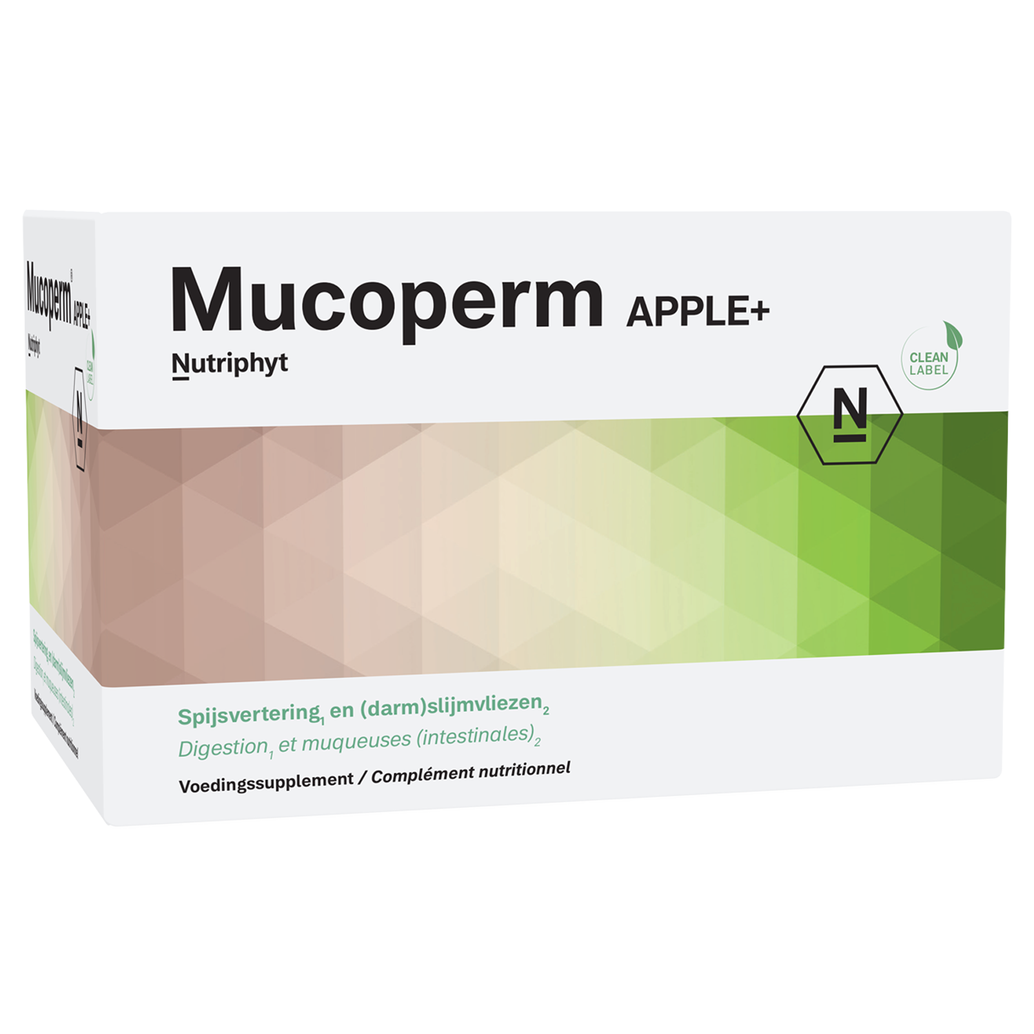 Mucoperm apple+ - 60 zakjes