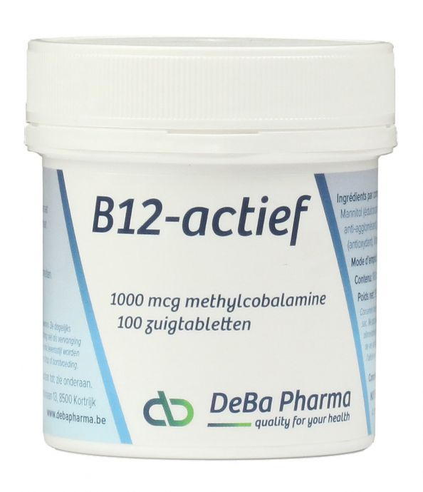 B12-Actief (1000 mcg methylcob) - 100 Zuigtabl