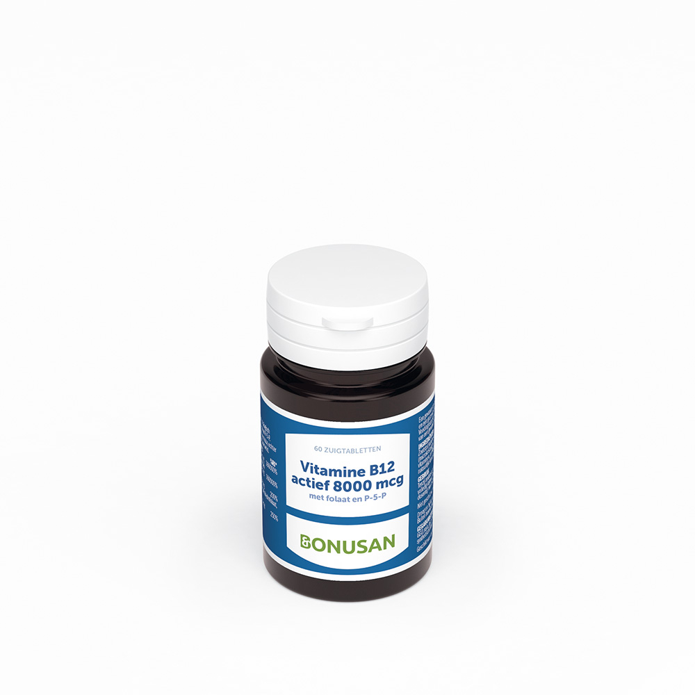 Actief vitamine B12 8000 Complex - 60 zuigtabl