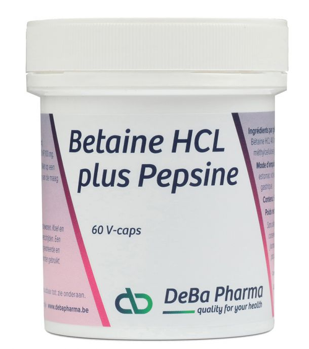 Betaïne HCL 400 mg - 60 Vegcaps