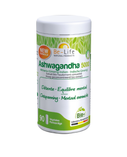 Ashwagandha 5000 BIO (Indisch ginseng) - 90 caps