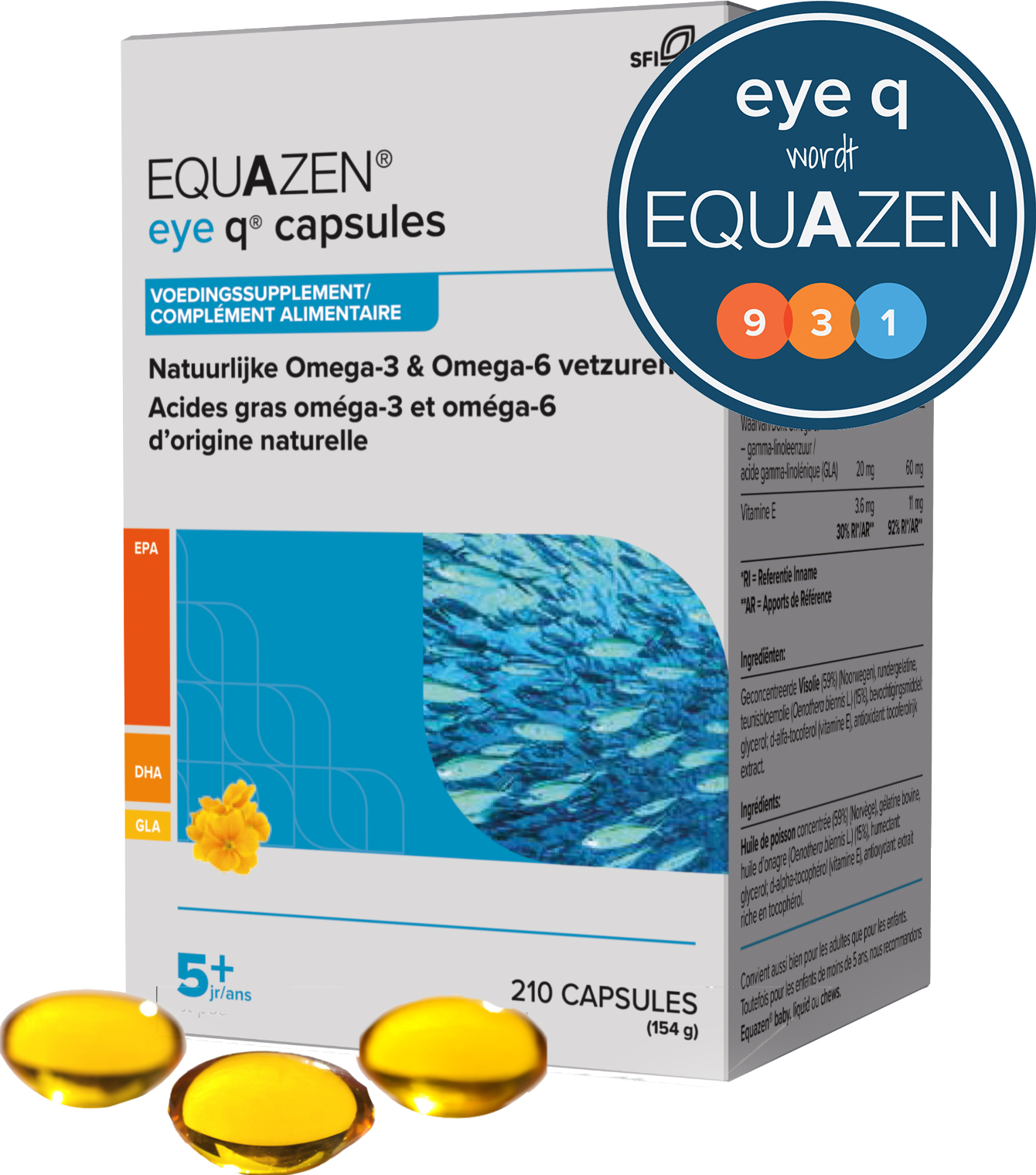 Equazen omega 3/6 (500 mg) - 210 softgels |