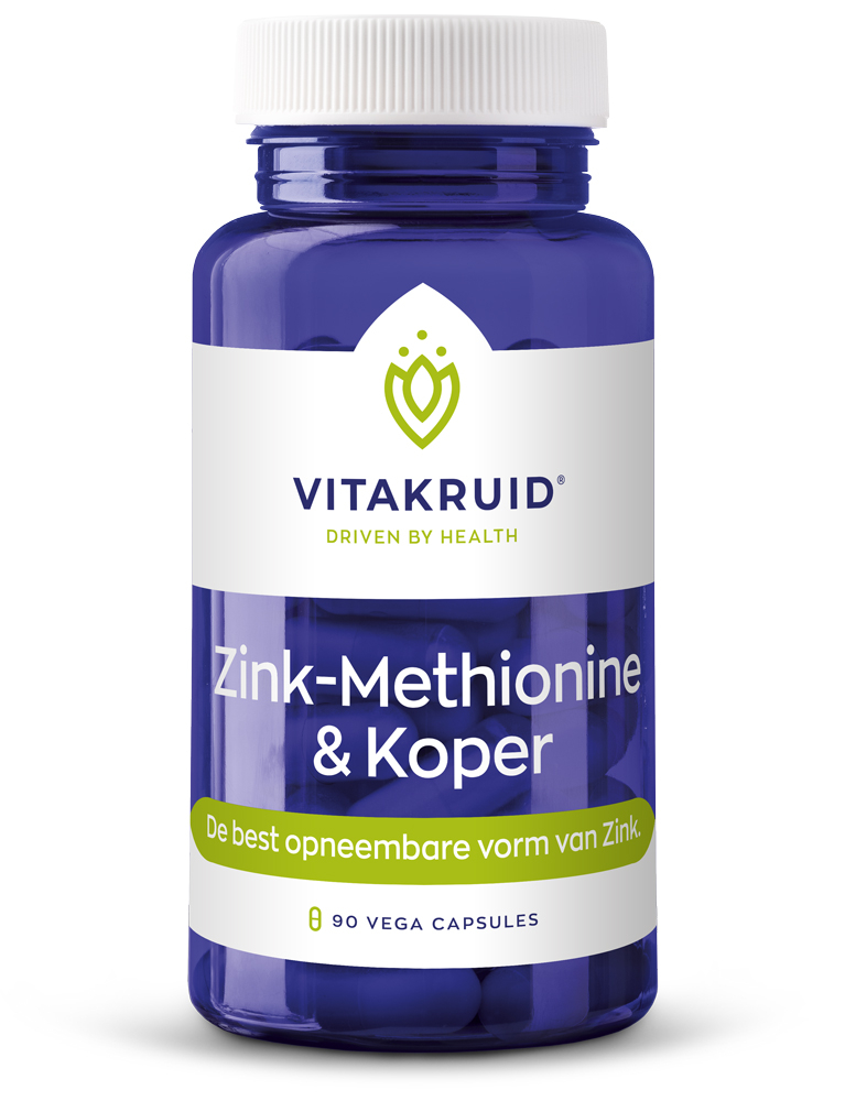 Zink-Methionine & Koper - 90 vcaps