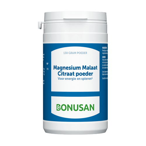 Magnesium Malaat Citraat poeder- 130 Gram 