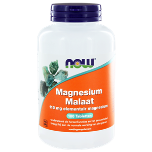 Magnesium Malaat (115 mg) - 180 tab